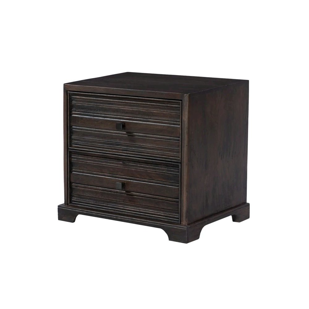 Carmenita 2-Drawer Might Night Stand - Rich Umber
