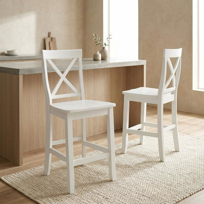 Counter Height Bar Stool Set in Sleek Style with Comfort Design