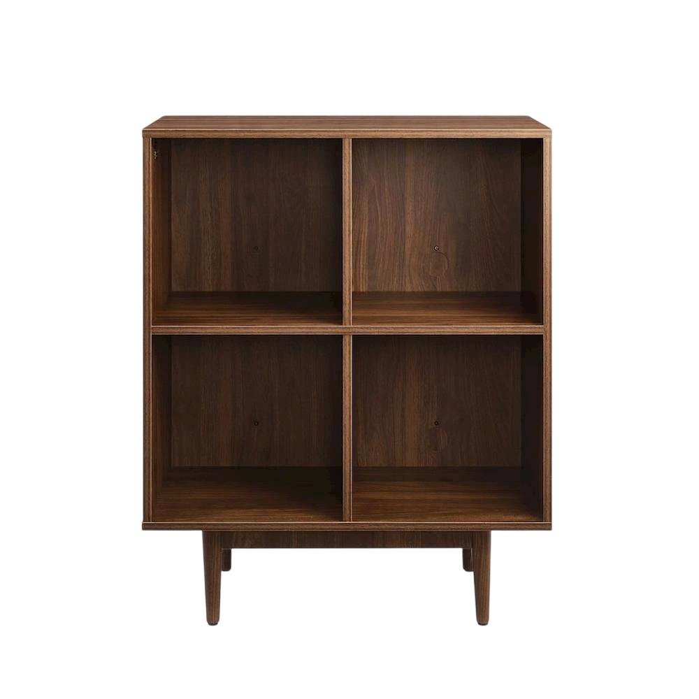 Record Player Stand with Vinyl Storage, Compact Entertainment Center