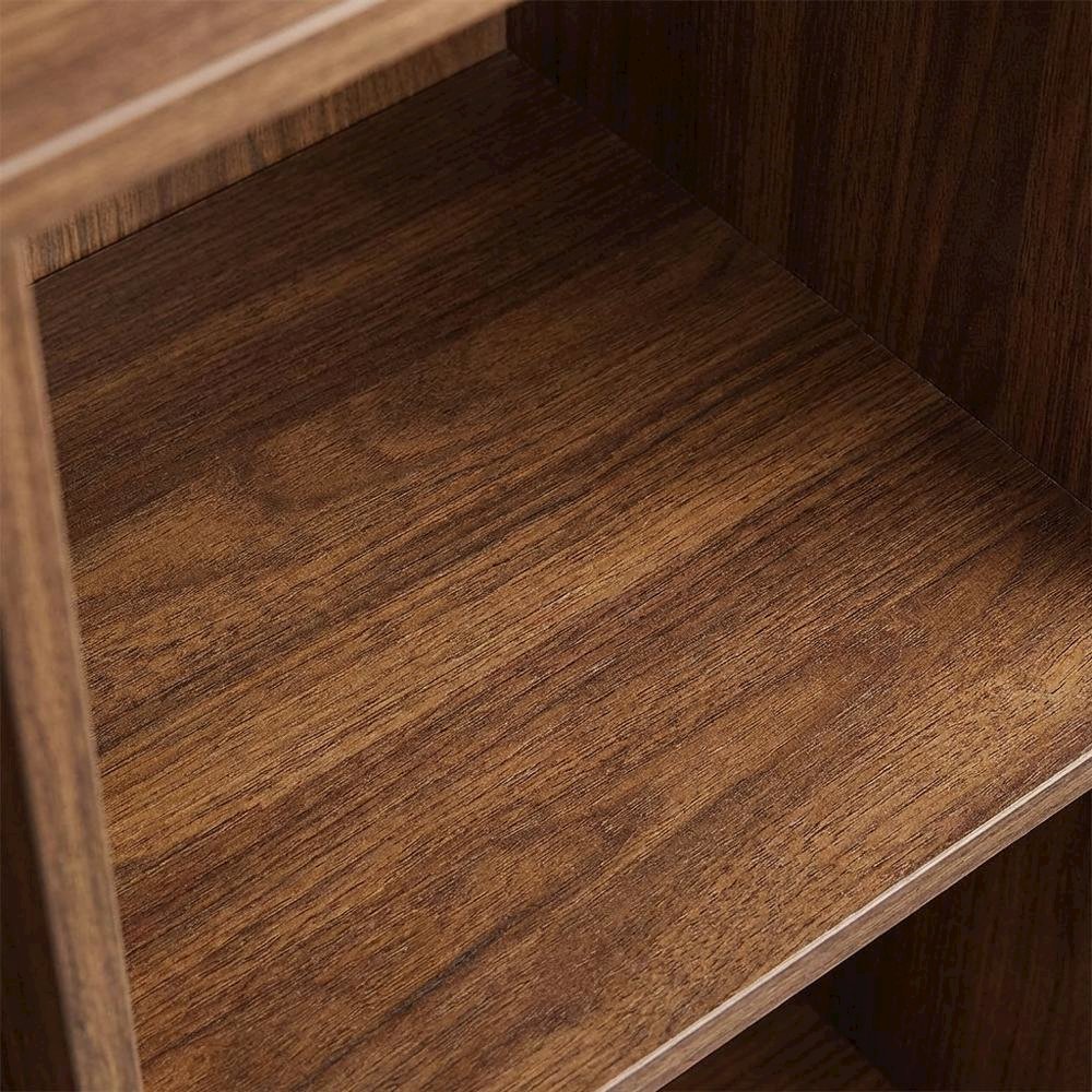 Record Player Stand with Vinyl Storage, Compact Entertainment Center