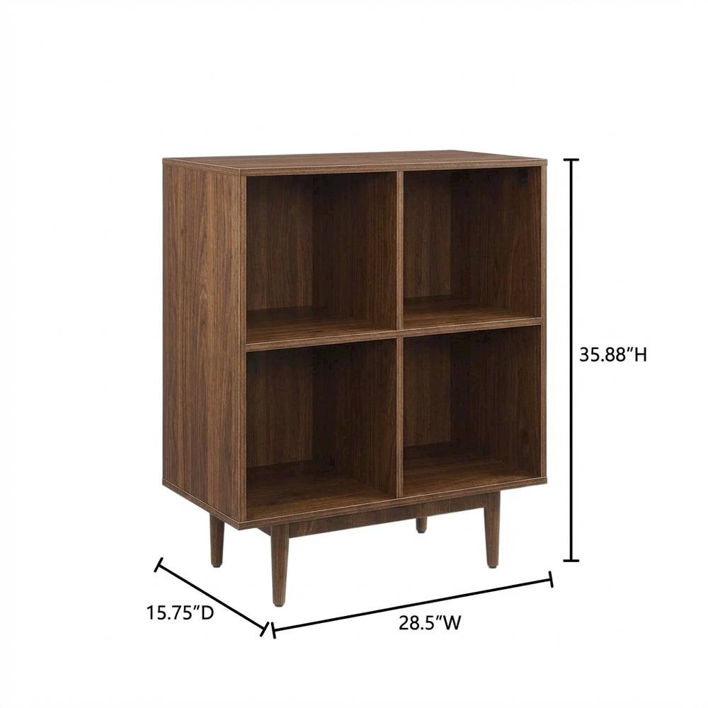 Record Player Stand with Vinyl Storage, Compact Entertainment Center