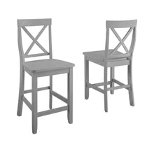 Counter Height Bar Stool Set with X-Back Design in Stylish Finish