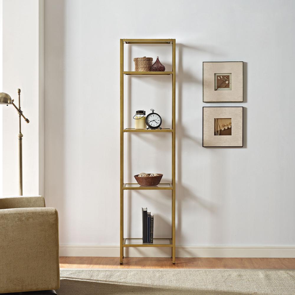 Aimee Narrow Etagere Bookcase
