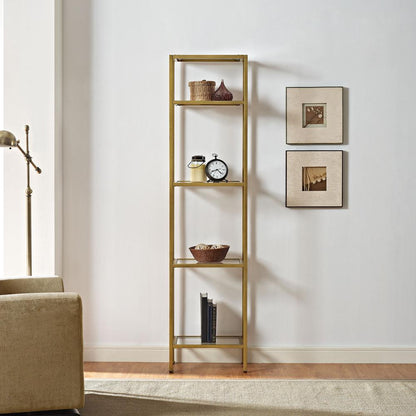 Aimee Narrow Etagere Bookcase