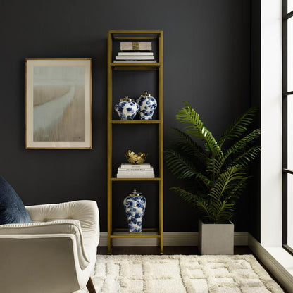 Aimee Narrow Etagere Bookcase