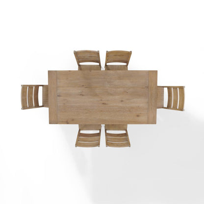 Joanna 7-Piece Dining Table Set For 6 - Table & 6 Ladder-Back Chairs