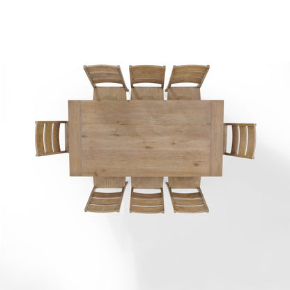Joanna 9-Piece Dining Table Set For 8 - Table & 8 Ladder-Back Chairs