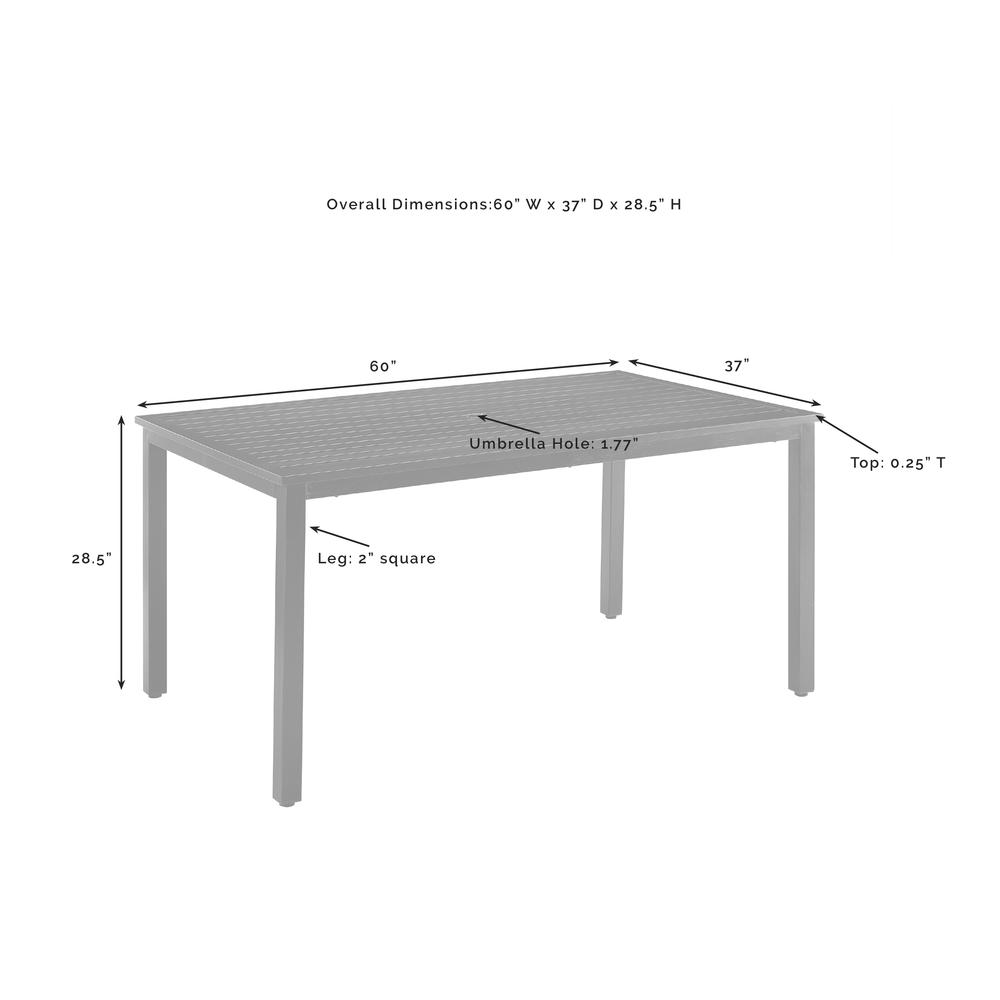 Kaplan 7Pc Outdoor Dining Set Mist/Oil Rubbed Bronze - Table, 4 Swivel Chairs, & 2 Regular Chairs