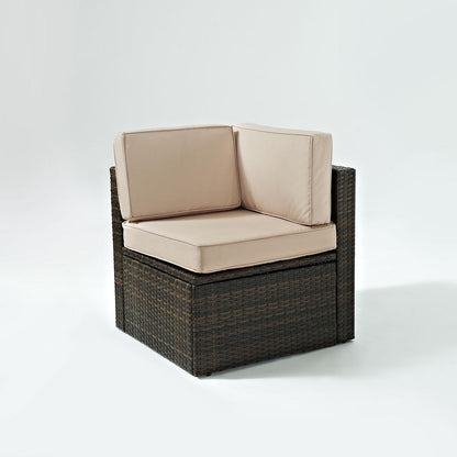 Palm Harbor Wicker Corner Outdoor Sectional Chair