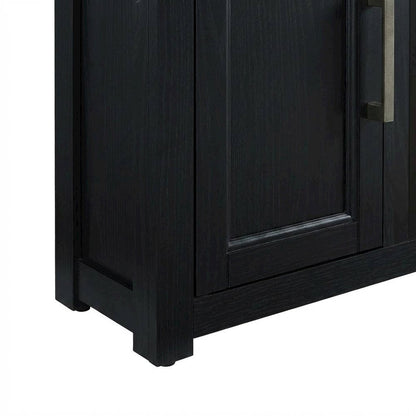 Corner Fireplace TV Stand for 50+ Inch Screens with Storage Shelves