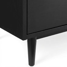 Wooden Record Player Stand with Vinyl Storage and Cable Management