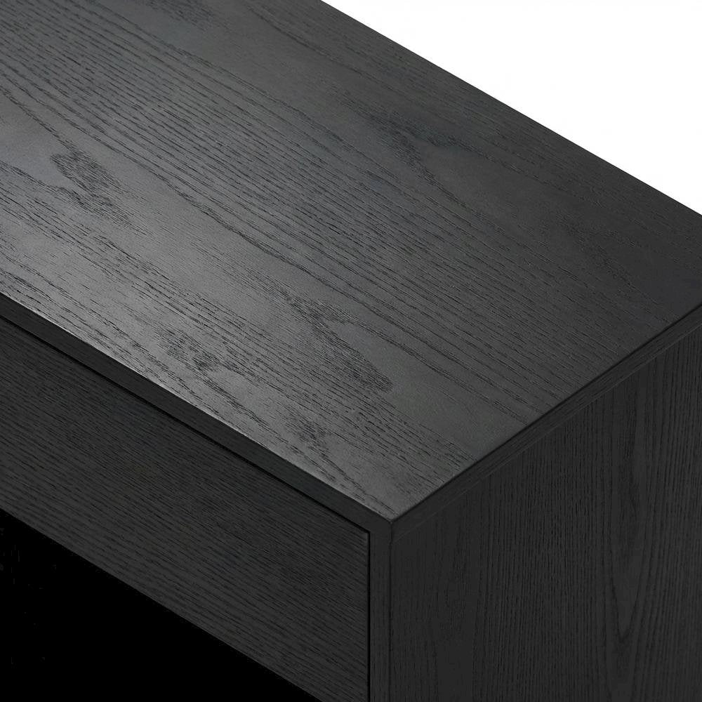 Vinyl Record Storage Stand in Neutral Finish with Sturdy Construction, Compact