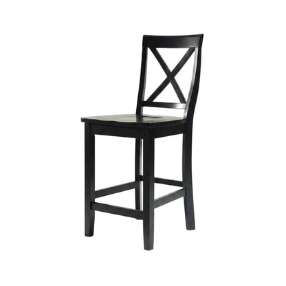 Modern X-Back Counter Height Bar Stool Set, Comfortable & Durable (2 Pack)