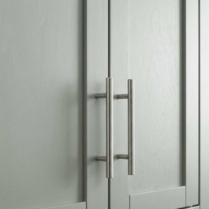 Gray Wall-Mount Storage Cabinet, MDF Birch Veneer, 22 Inch Wide