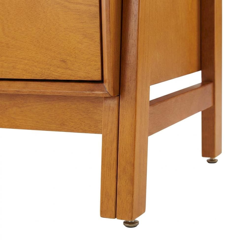 Large Acorn Finish Freestanding Shelves with Anti-Tip Hardware, Multiple Tiers