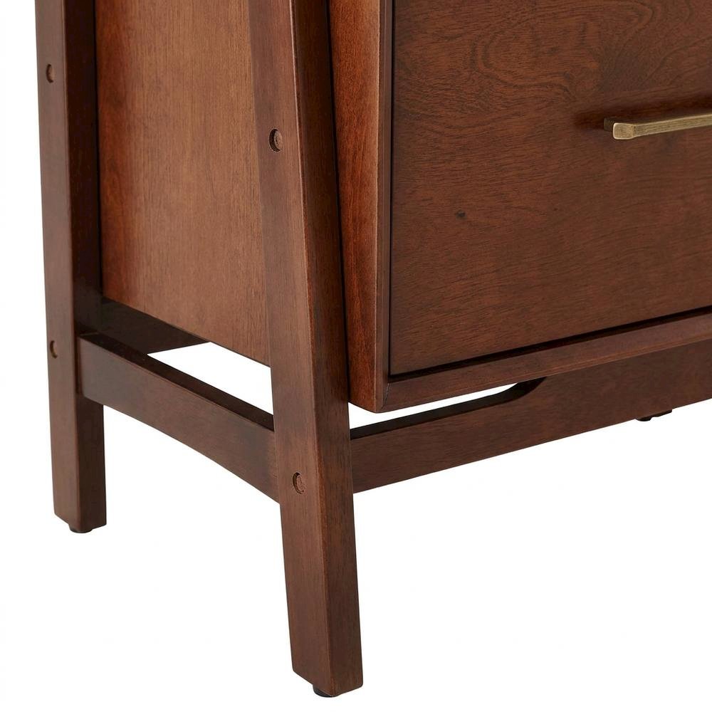Mahogany Floor Shelf Set with Large and Small Freestanding Etagere Units