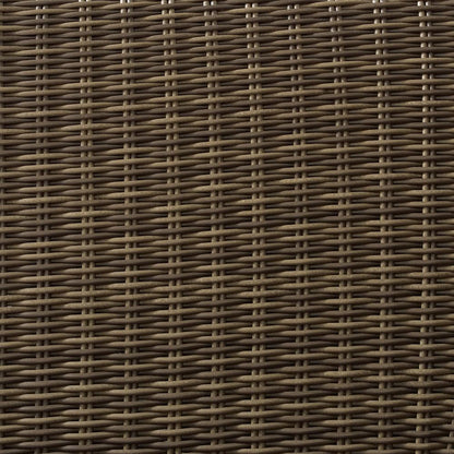 Weathered Brown Wicker Coffee Table for Outdoor Living Spaces