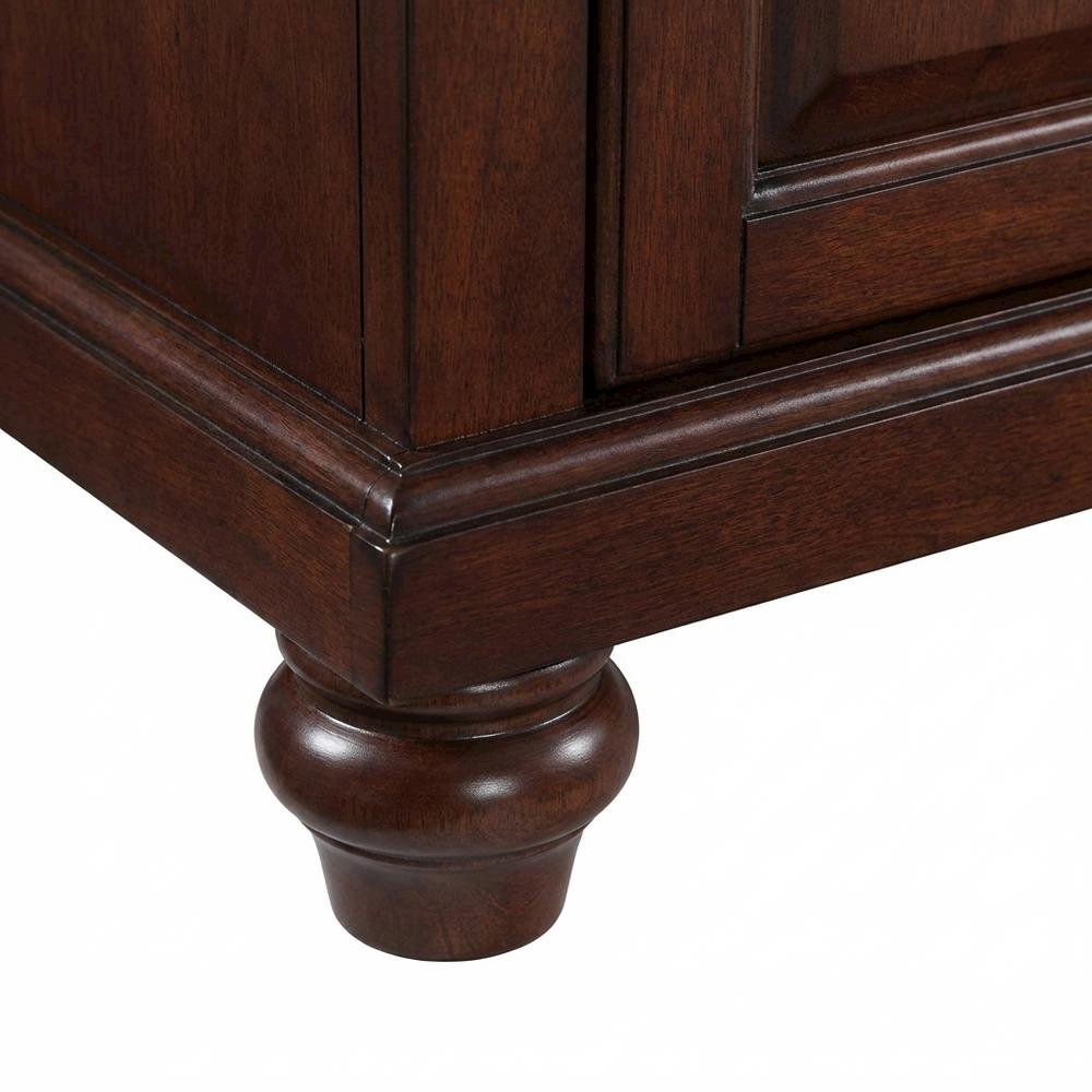 Low Profile TV Stand in Classic Finish for 65+ Inch TVs with Ample Storage
