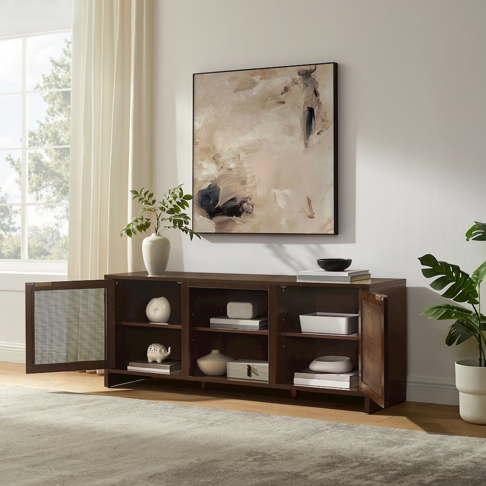 Kenji Tv Stand For 65" Tv Brown