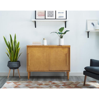 Everett Large Record Player Cabinet With Vinyl Storage