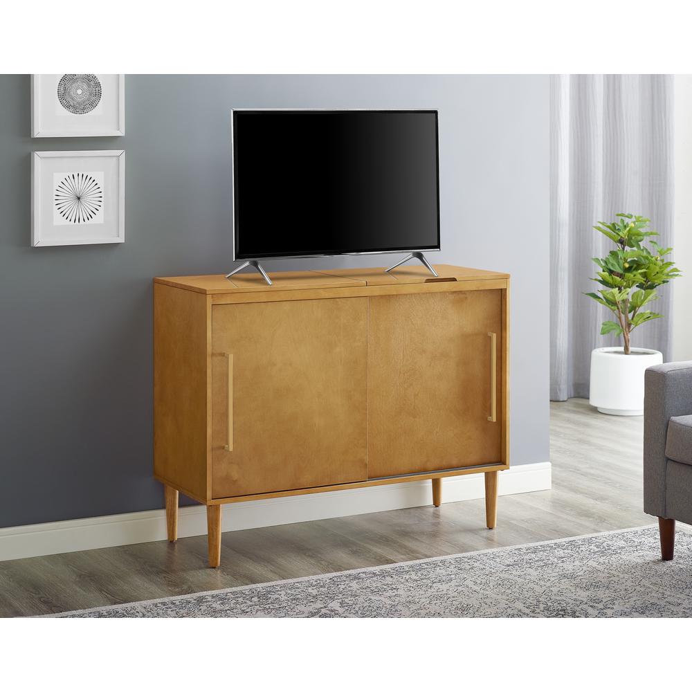 Everett Large Record Player Cabinet With Vinyl Storage