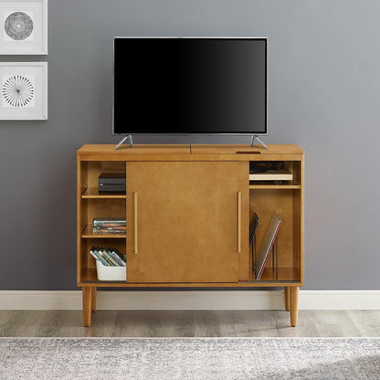 Everett Large Record Player Cabinet With Vinyl Storage