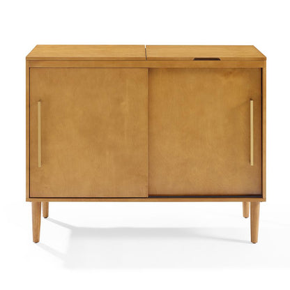 Everett Large Record Player Cabinet With Vinyl Storage