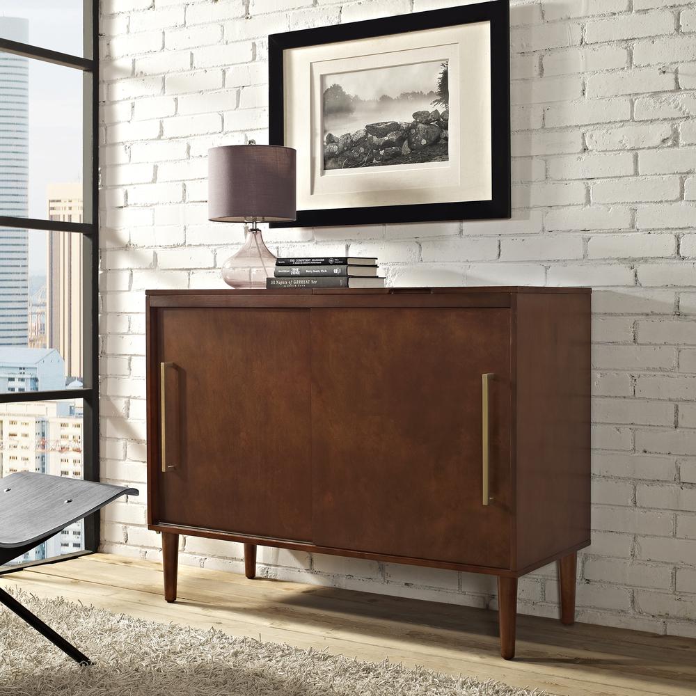 Everett Large Record Player Cabinet With Vinyl Storage