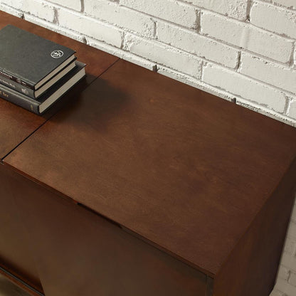 Everett Large Record Player Cabinet With Vinyl Storage