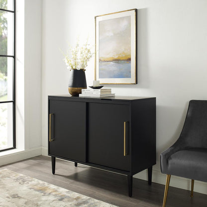 Everett Large Record Player Cabinet With Vinyl Storage