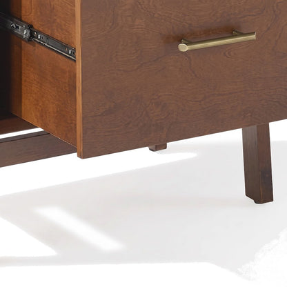 FurniFact Bookcases with Open Shelves and File Cabinet Drawer, Matte Black
