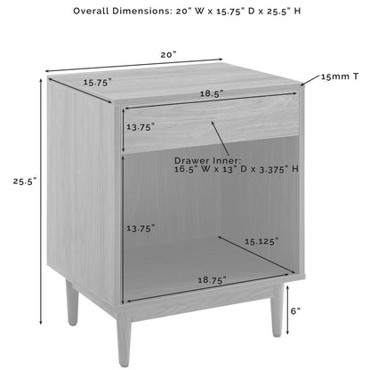 Liam Record Storage Side Table