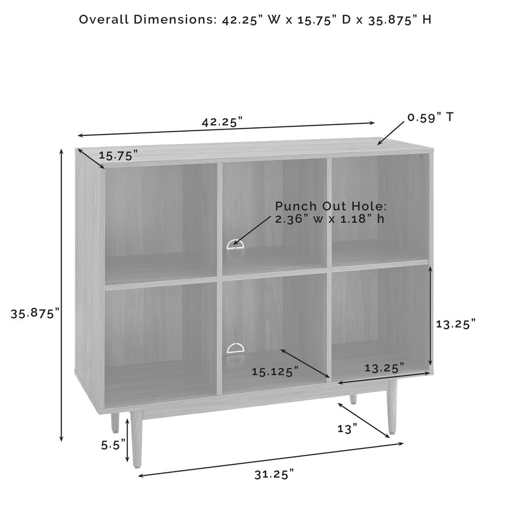 Liam 6 Cube Record Storage Cube Bookcase
