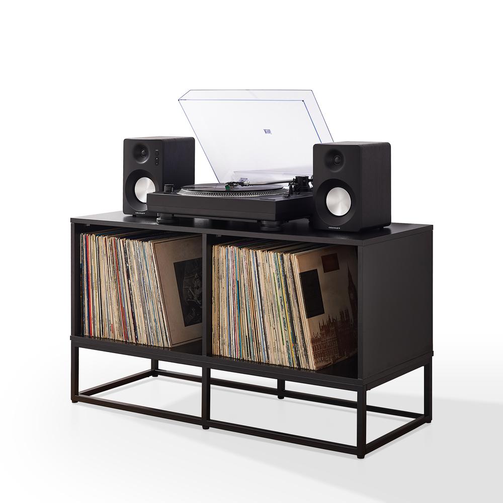 Enzo Medium Record Player Stand With Vinyl Storage