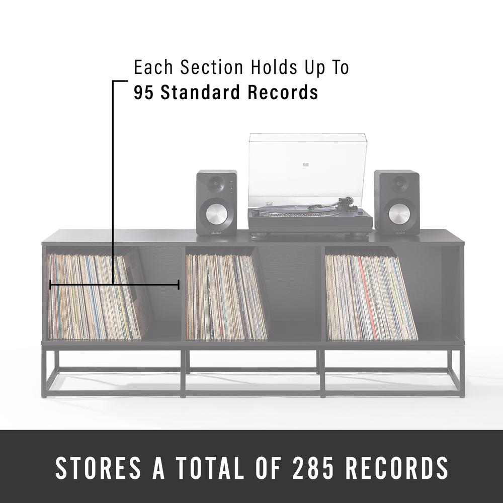 Enzo Large Record Player Stand With Vinyl Storage