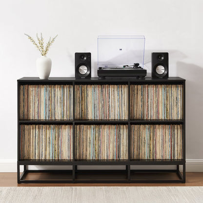 Enzo 6 Cube Record Player Stand With Vinyl Storage