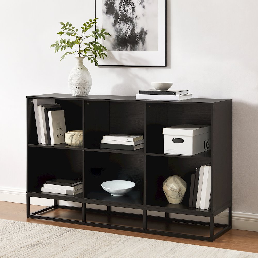 Enzo 6 Cube Record Player Stand With Vinyl Storage