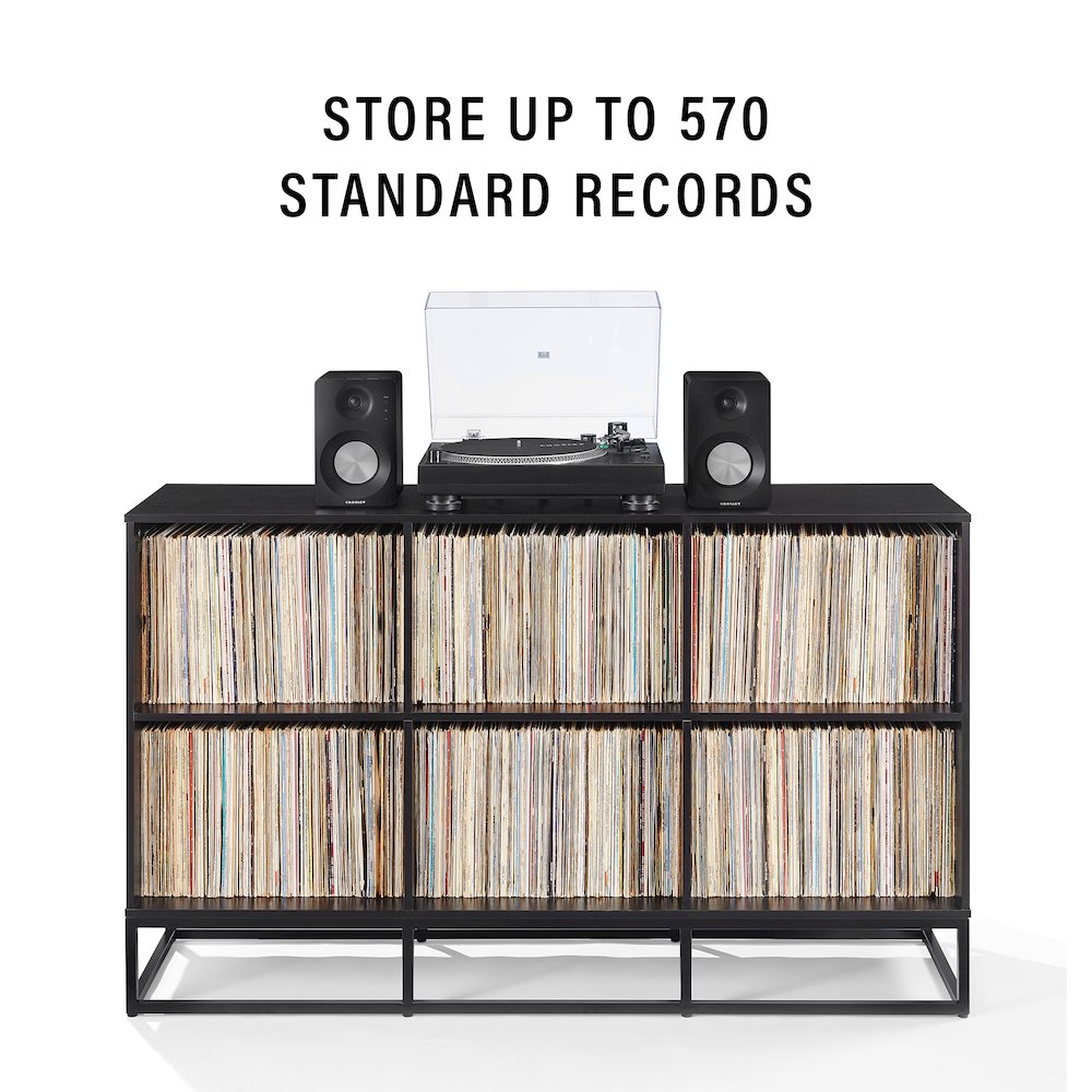 Enzo 6 Cube Record Player Stand With Vinyl Storage