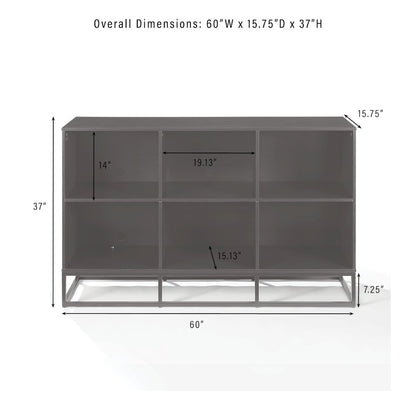 Enzo 6 Cube Record Player Stand With Vinyl Storage