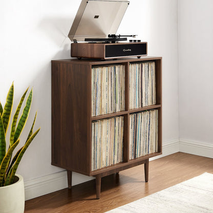 Liam 4 Cube Record Player Stand With Vinyl Storage