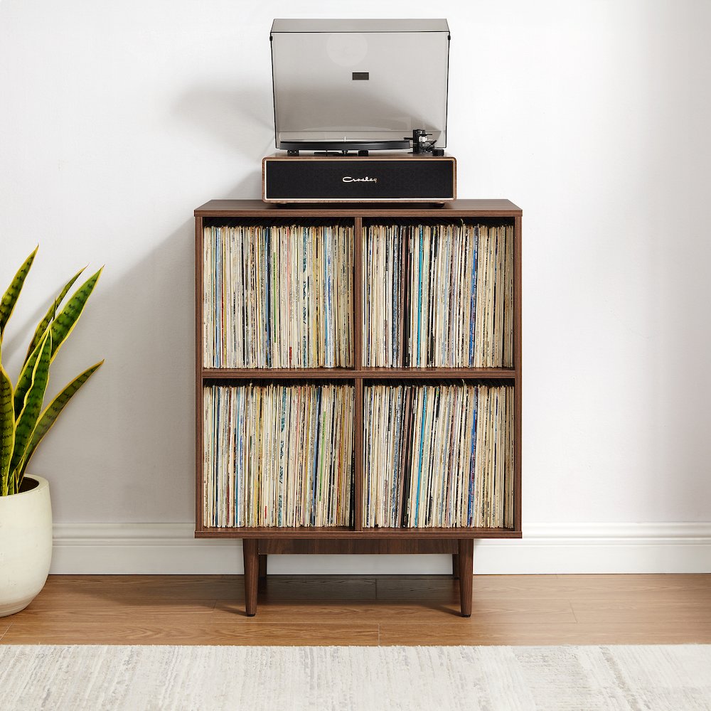 Liam 4 Cube Record Player Stand With Vinyl Storage