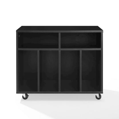 Carlo Rolling Record Player Stand With Vinyl Storage