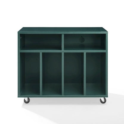 Carlo Rolling Record Player Stand With Vinyl Storage