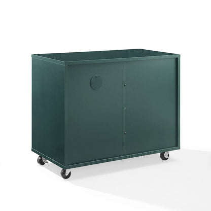 Carlo Rolling Record Player Stand With Vinyl Storage