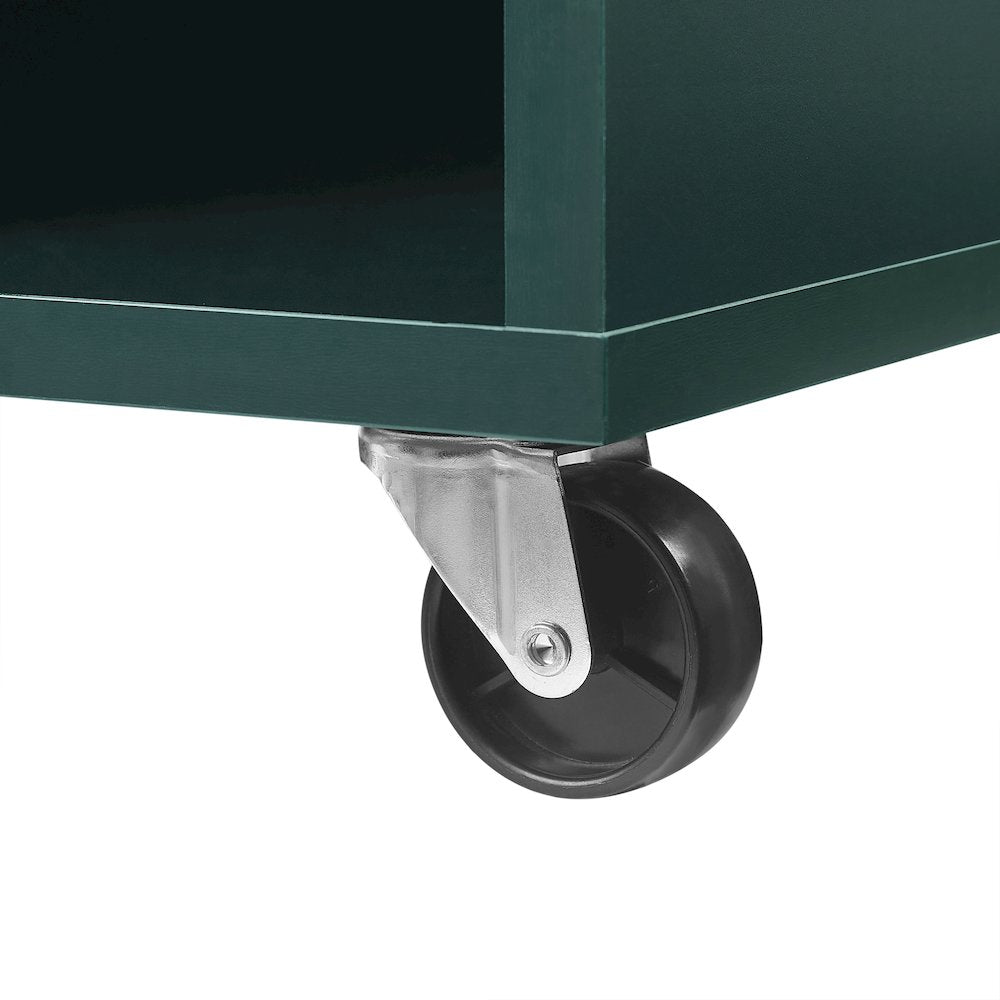 Carlo Rolling Record Player Stand With Vinyl Storage