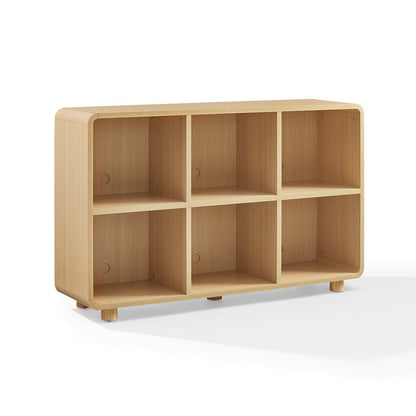 Zoe 6 Cube Record Player Stand With Vinyl Storage Ash