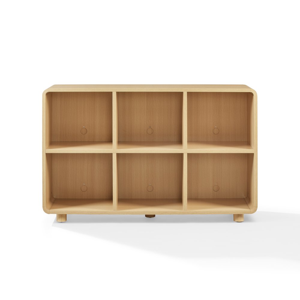 Zoe 6 Cube Record Player Stand With Vinyl Storage Ash