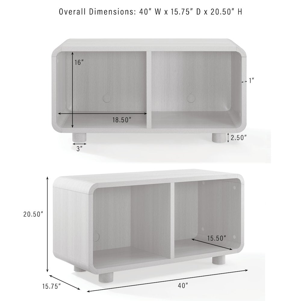 Zoe Medium Record Player Stand With Vinyl Storage