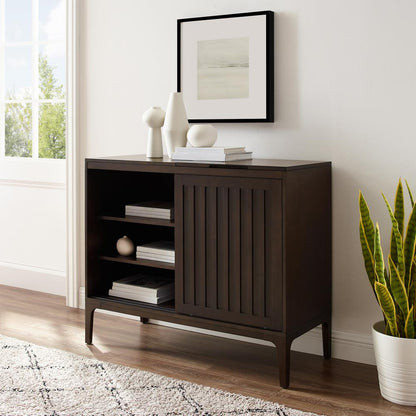 Asher Large Record Player Cabinet With Vinyl Storage