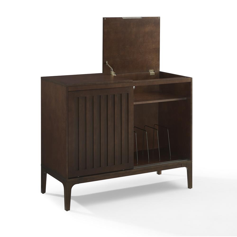 Asher Large Record Player Cabinet With Vinyl Storage